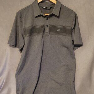Travis Mathew Golf Shirt Men's Medium Grey